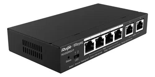 Switch Poe 6 Portas Gigabit Ruijie Reyee Rg-es206gc-p 54w