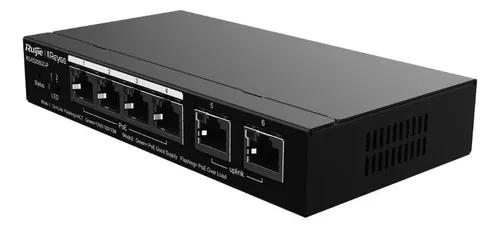 Switch Poe 6 Portas Gigabit Ruijie Reyee Rg-es206gc-p 54w - imagem 3